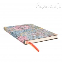 Diář Paperblanks 2026 Morris Pink Honeysuckle Flexis maxi horizontální FE0849-2