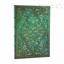 Zápisník Paperblanks Emerald Flower midi linkovaný PB1315-1