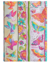 Paperblanks diář 2024 Hummingbirds & Flutterbyes midi denní DE0445-5