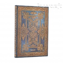Diář Paperblanks 2026 Blue Luxe mini horizontální DE0728-0