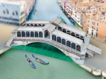 Papírový model - benátský most Rialto (821)