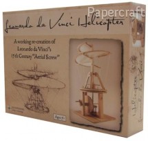 Dřevěný model Da Vinciho helikoptéry