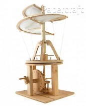 Dřevěný model Da Vinciho helikoptéry