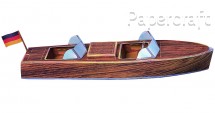 Papírový model - Motorový člun