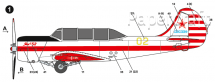 Akrobatické letadlo Yakovlev Yak-52 DOSAAF