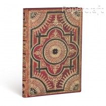 Paperblanks zápisník Ventaglio Rosso Kraft Flexis Ultra linkovaný 4461-1