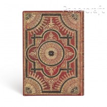 Paperblanks zápisník Ventaglio Rosso Kraft Flexis Ultra linkovaný 4461-1