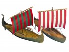 Papírový model - Dvě lodě Vikingů (605)