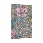 Diář Paperblanks 2026 Morris Pink Honeysuckle Flexis maxi horizontální FE0849-2