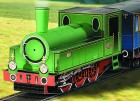 Papírový model - Lokomotiva s dvěma vagony (618)