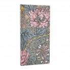 Diář Paperblanks 2026 Morris Pink Honeysuckle slim horizontální DE0749-5