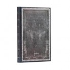 Paperblanks - Paperblanks diář 2021 Midnight Steel midi denní 6825-9