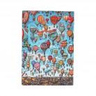 Diář Paperblanks 18měsíční 2025-2026 Balloon Festival Flexis midi horizontální FE0823-2