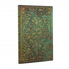Paperblanks - Diář Paperblanks 18měsíční 2026-2027 Emerald Flower Flexis maxi vertikální FE1989-4