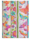 Paperblanks diář 2024 Hummingbirds & Flutterbyes midi denní DE0445-5