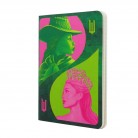Paperblanks - Sešit Paperblanks Pink Goes Good with Green A6 čtverečkovaný CBD6496