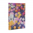 Paperblanks - Diář Paperblanks 18měsíční 2026-2027 Monet’s Chrysanthemums midi horizontální DE1879-8