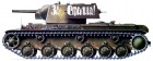 Ruský těžký bojový tank, model 1941, raná verze, KV-1