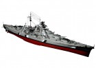HMV - Papírový model - Bitevní loď Bismarck s kamufláží (3964)
